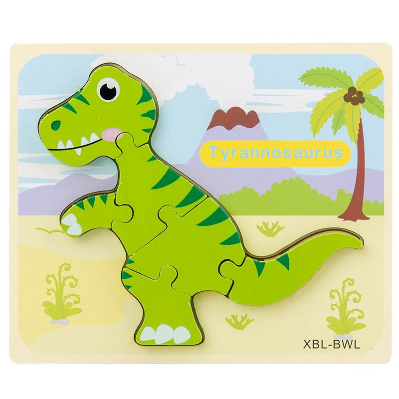 Puzzle dinosaure pour créativité et imagination