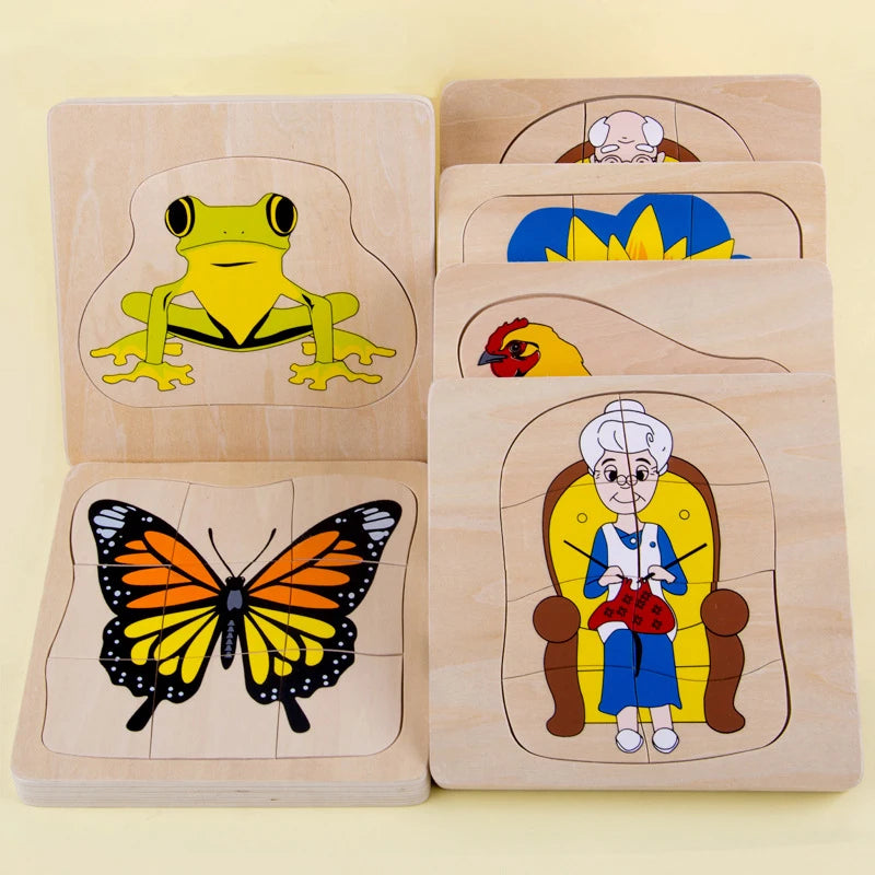Puzzle enfant éducation scientifique en bois