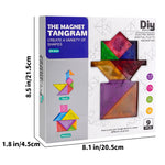 Puzzle enfant Tangram magnétique imagination et conceptualisation - Vignette | Le Poussin Ludique