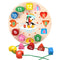 Puzzle enfant Montessori horloge fond blanc