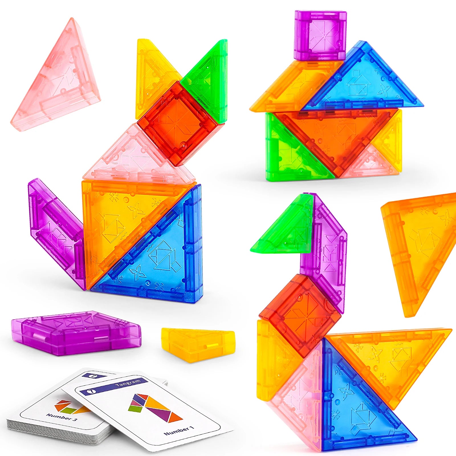 Puzzle enfant tangram magnétique pour créativité